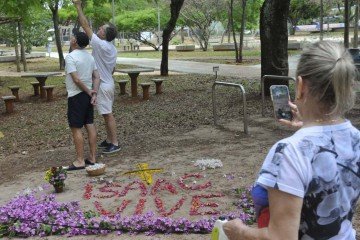 Homenagem a Isaaque, na 113 Sul -  (crédito: Minervino Junior/C.B/D.A Press)