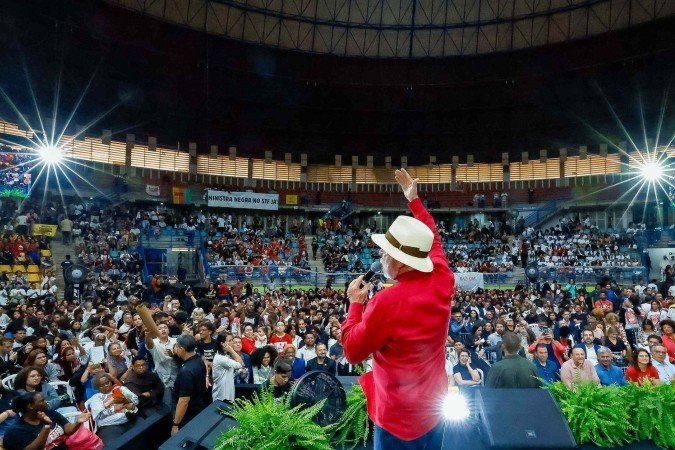 Fala do presidente ocorreu durante discurso a estudantes em São Bernardo do Campo -  (crédito:  Ricardo Stuckert / PR)