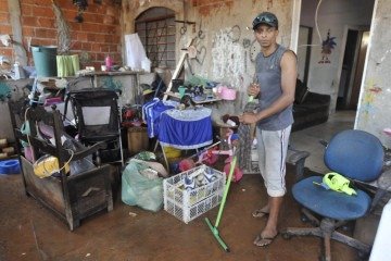 Prejuízos causados pela chuva no Sol Nascente