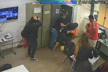 As agressões só pararam quando a aluna interveio e segurou o pai para evitar mais ataques dentro da unidade de ensino -  (crédito: Cedido ao Correio)