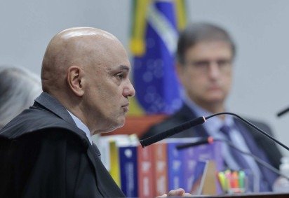 Moraes em julgamento da A&ccedil;&atilde;o Penal 2694 -N&uacute;cleo 4

 
     -  (crédito: Rosinei Coutinho/STF)