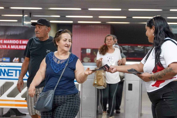 O programa é uma campanha de conscientização em combate à violência contra a mulher - (crédito: Divulgação) O programa é uma campanha de conscientização em combate à violência contra a mulher - (crédito: Divulgação)