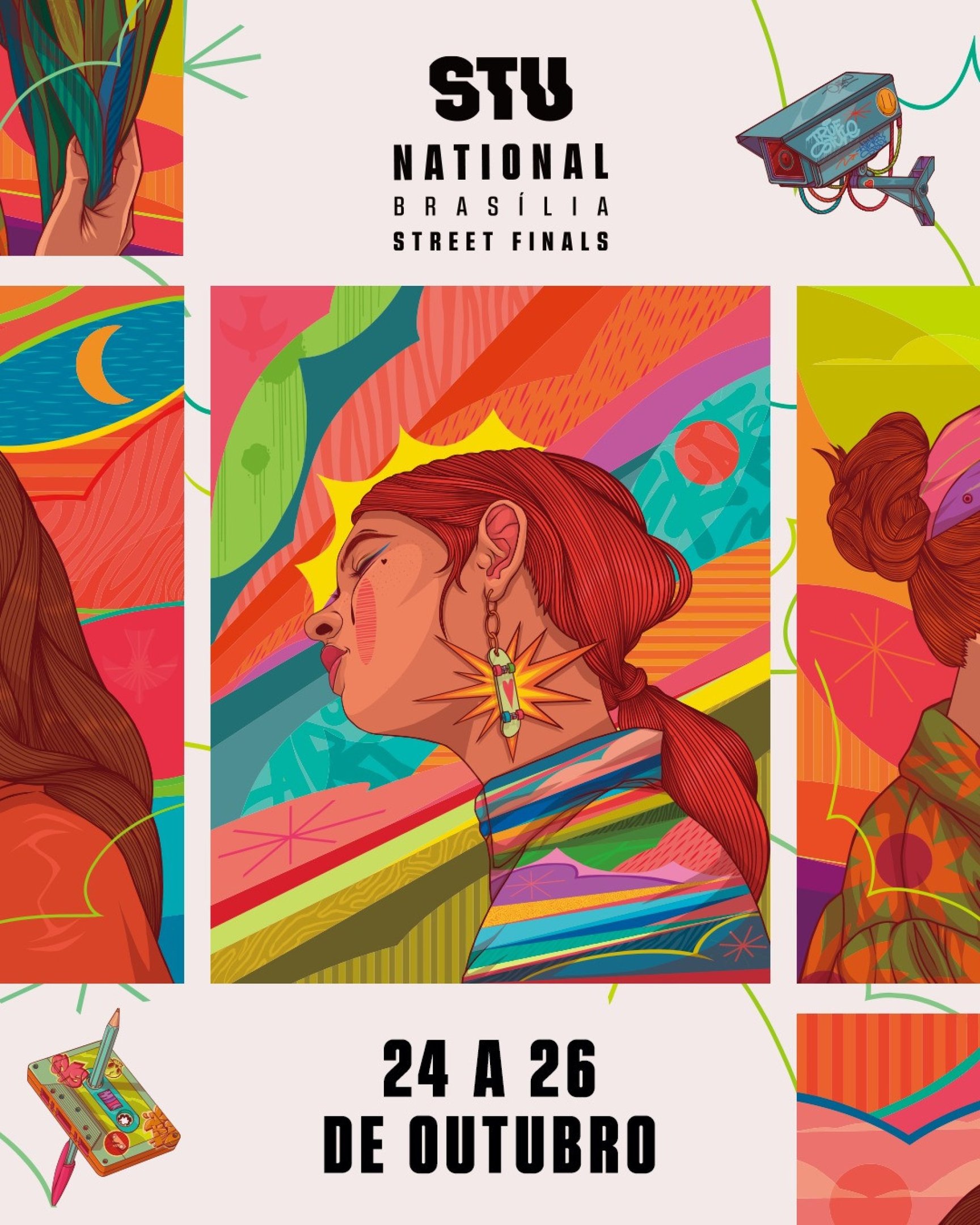 Obra visual produzida por Omik para a final da temporada do STU National