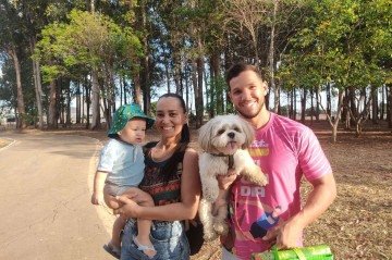 Wendell Salles gosta de aproveitar o parque com a família