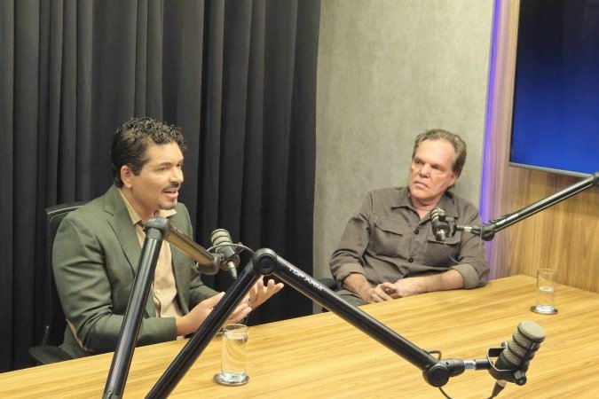 O design de interiores Jota Passini (E) e o arquiteto George Zardo -  (crédito:  Guilherme Felix CB/DA Press)