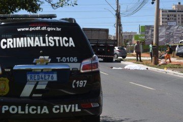 Atropelamento ocorreu em Samambaia, na manhã desta quinta-feira (23) -  (crédito: Ed Alves/CB/DA Press)