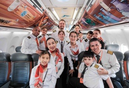 GOL promove ação voltada aos filhos de funcionários para aproximá-los das rotinas e responsabilidades da profissão dos pais -  (crédito: Fotos: Divulgação/GOL)