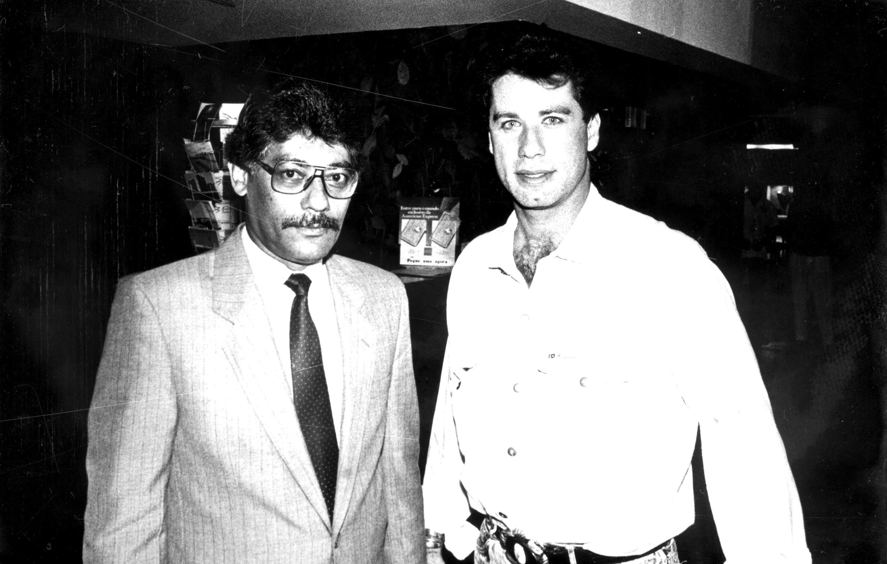 Gerente geral, Moacyr Florentino, com o ator norte-americano John Travolta     