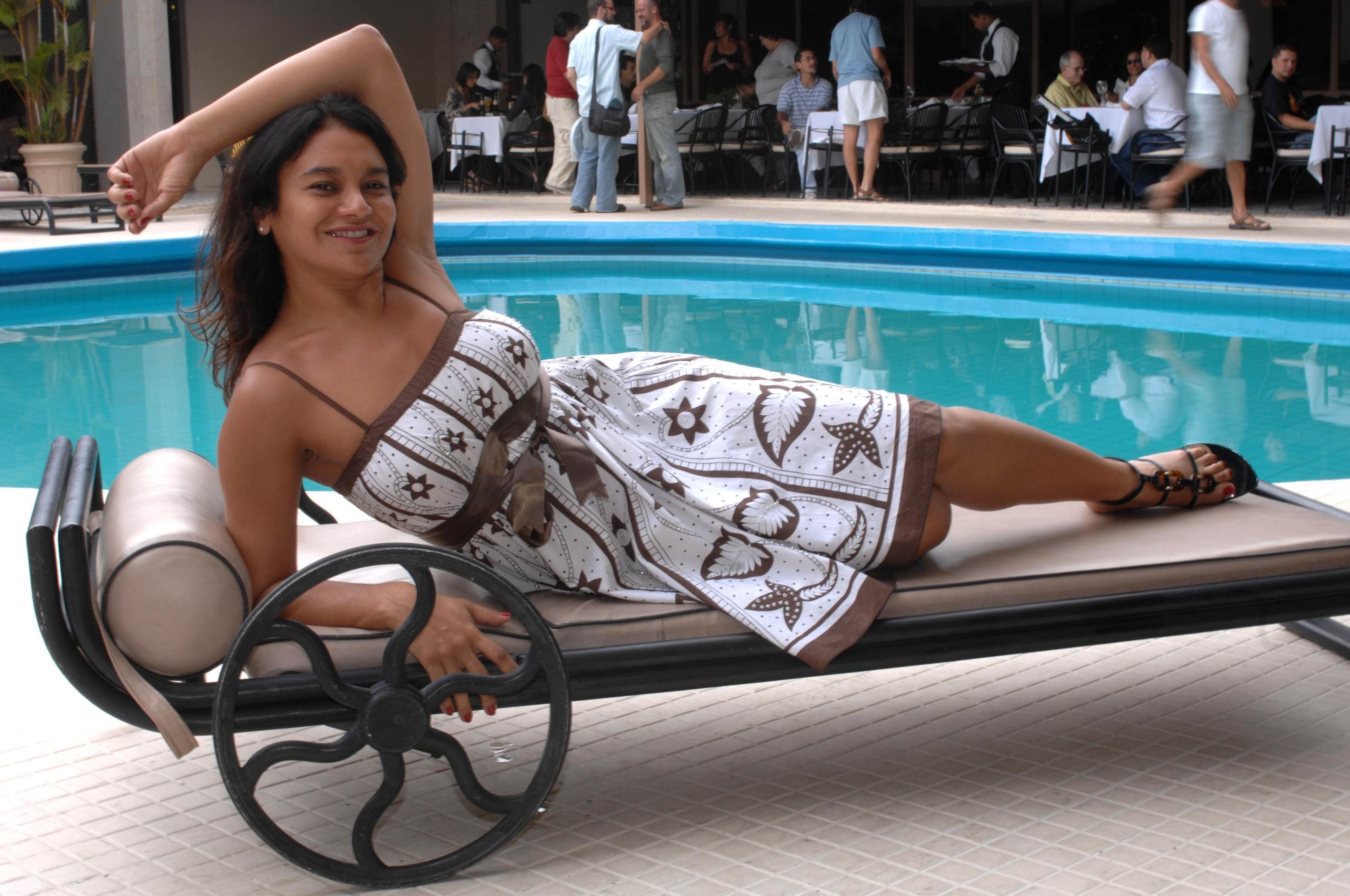 Atriz Dira Paes &agrave; &eacute;poca do 40&ordm; Festival de  Bras&iacute;lia do Cinema Brasileiro 2007