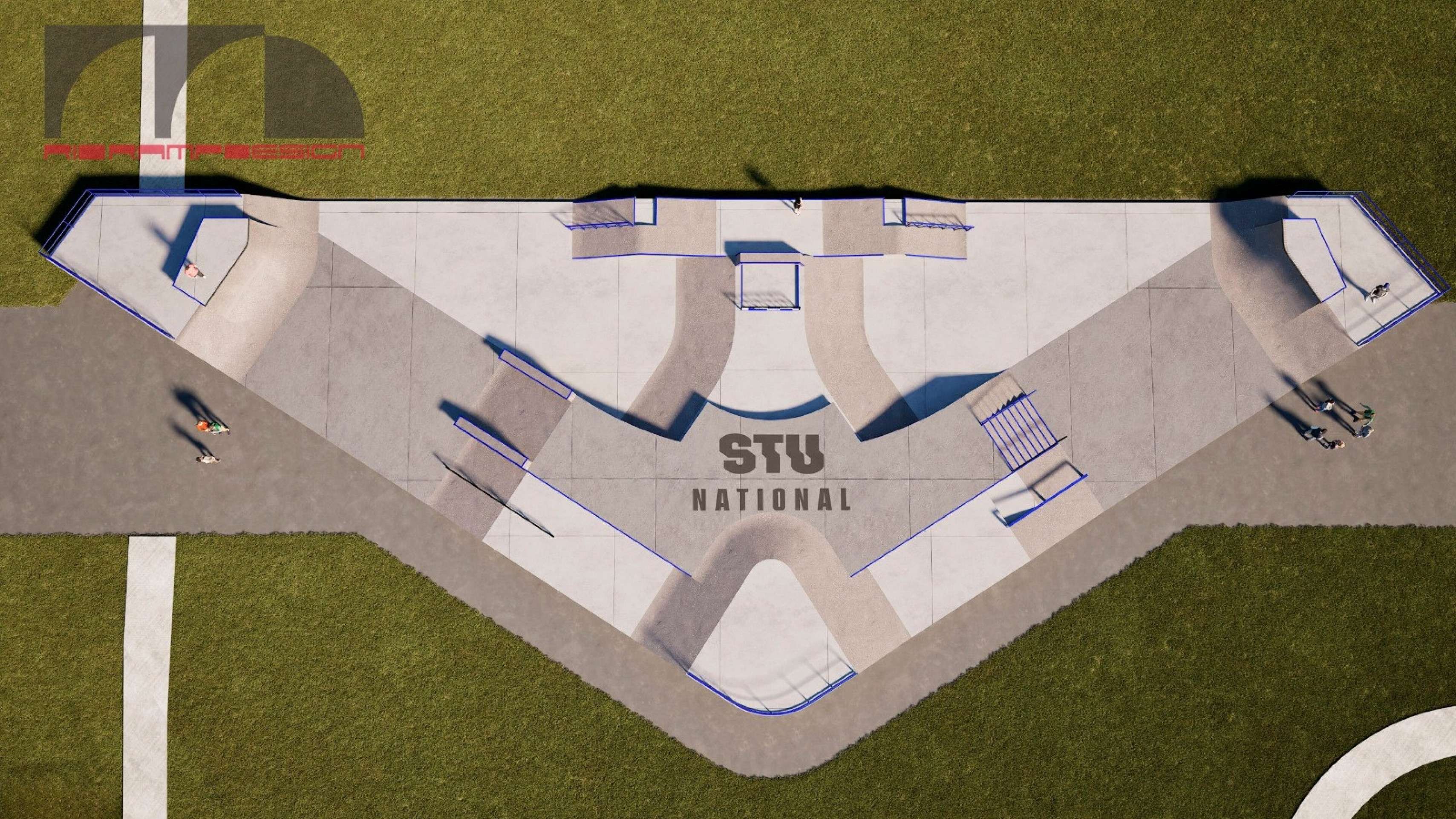 Pista tem formato triangular, inspirada nas Asas Sul e Norte e no Eixo Monumental
