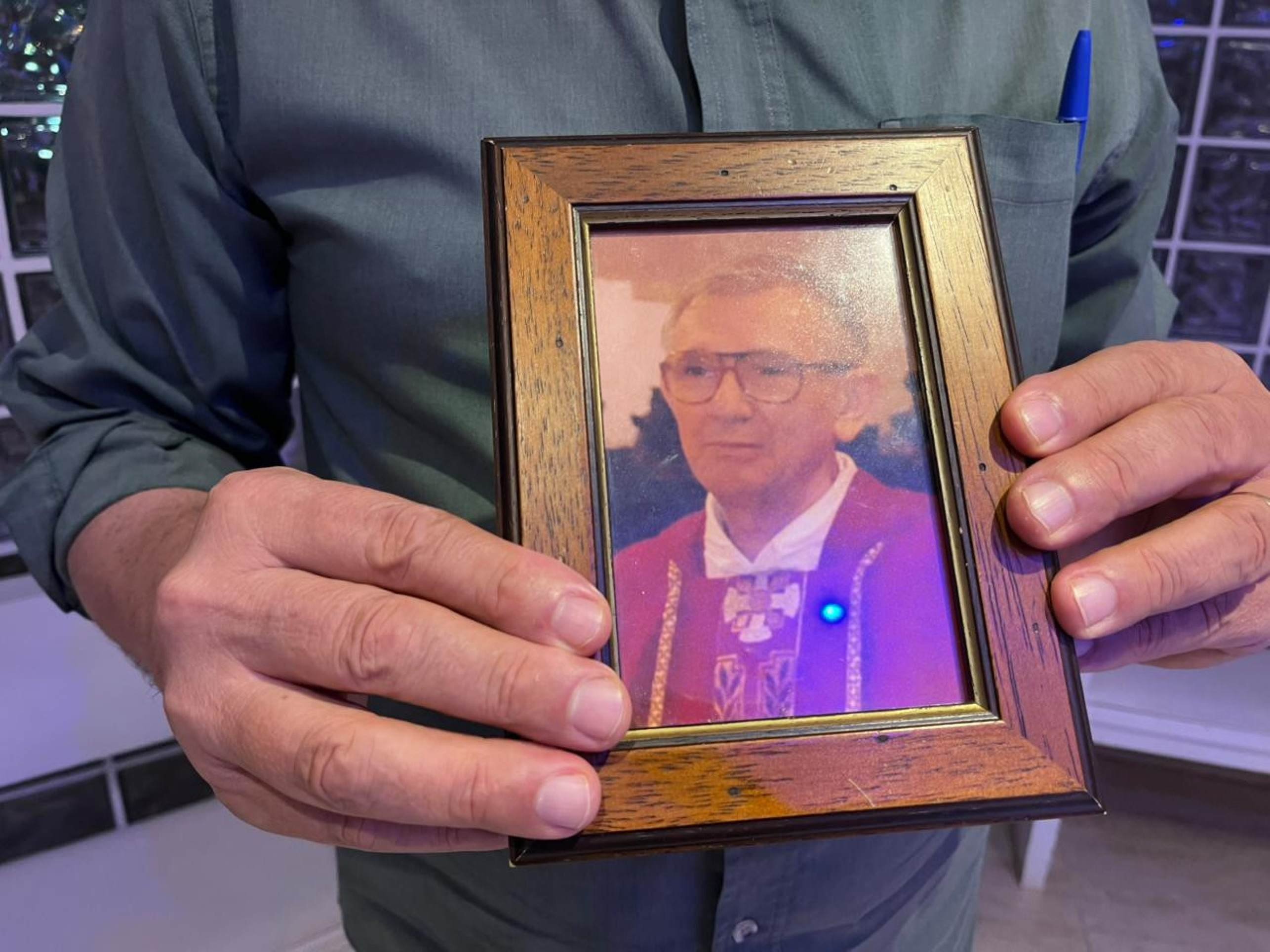 Imagem do italiano Alberto?Trombini, que idealizou e desenhou a estrutura da Igreja da Barca