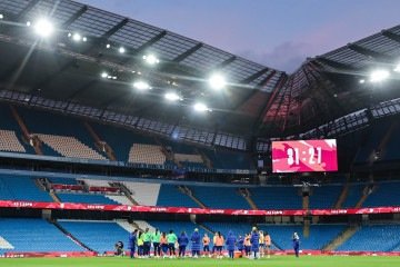Casa do Manchester City recebe amistoso das campeãs continentais - (crédito: Lívia Villas Boas/CBF) Casa do Manchester City recebe amistoso das campeãs continentais - (crédito: Lívia Villas Boas/CBF)