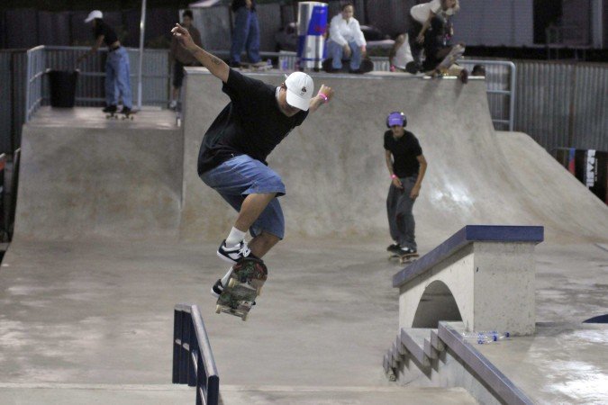 Pista construída no Parque da Cidade ficará à disposição da comunidade do skate do DF após a competição - (crédito: Marcelo Ferreira/CB/D.A Press) Pista construída no Parque da Cidade ficará à disposição da comunidade do skate do DF após a competição - (crédito: Marcelo Ferreira/CB/D.A Press)
