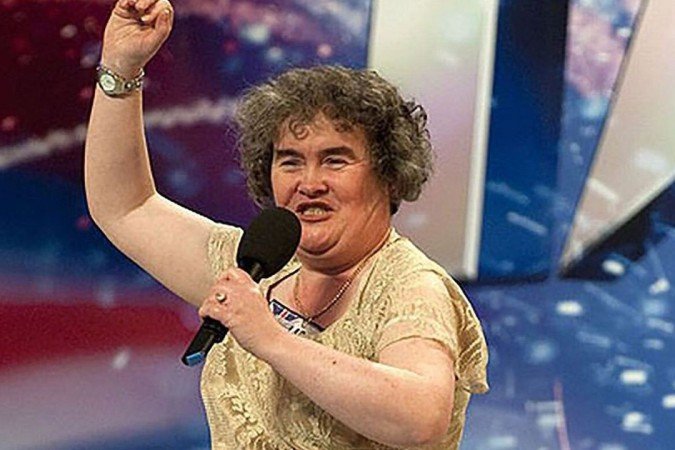 Susan Boyle no 'Britain's got talent', em 2009 - (crédito: reprodução) Susan Boyle no 'Britain's got talent', em 2009 - (crédito: reprodução)