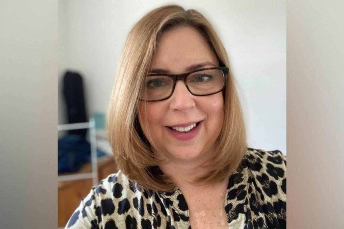 Antes do transplante, várias partes do corpo de Katie Mitchell apresentavam coloração azul, devido à falta de oxigênio no organismo - (crédito: Katie Mitchell) Antes do transplante, várias partes do corpo de Katie Mitchell apresentavam coloração azul, devido à falta de oxigênio no organismo - (crédito: Katie Mitchell)