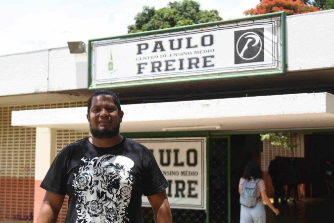  26/10/2025. Ed Alves CB/DA Press. Cidades. Prova Nacional dos Docentes. Escola Paulo Freire 610 Norte. Na foto, Claudemir Francisco.
