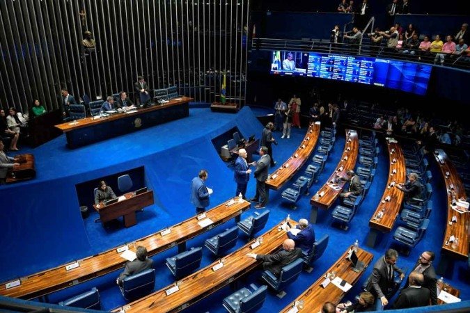 Plenário do Senado: Articulações mostram direita dividida e esquerda com menos nomes - (crédito: Jonas Pereira/Agência Senado – 17/4/24) Plenário do Senado: Articulações mostram direita dividida e esquerda com menos nomes - (crédito: Jonas Pereira/Agência Senado – 17/4/24)
