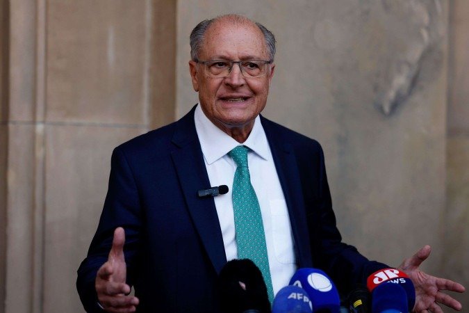 Alckmin comanda a Presidência da República durante viagem do presidente Lula a Maputo, capital de Moçambique. -  (crédito: Tânia Rêgo/Agência Brasil)