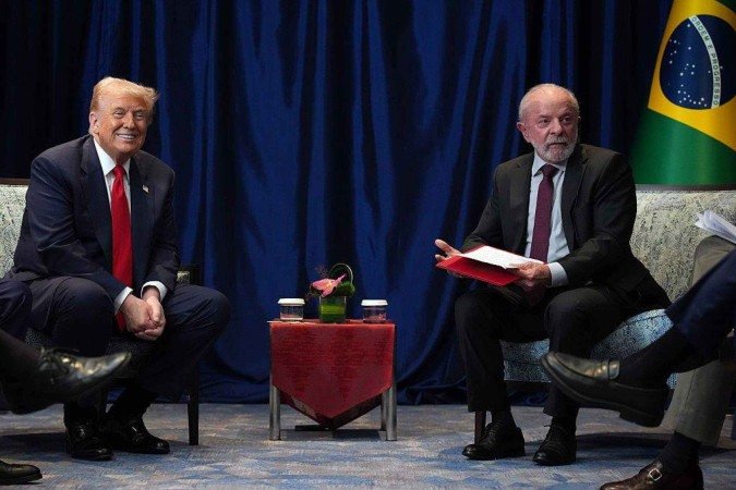 Lula 'é um cara muito vigoroso, fiquei muito impressionado', diz Trump - (crédito: BBC Geral) Lula 'é um cara muito vigoroso, fiquei muito impressionado', diz Trump - (crédito: BBC Geral)