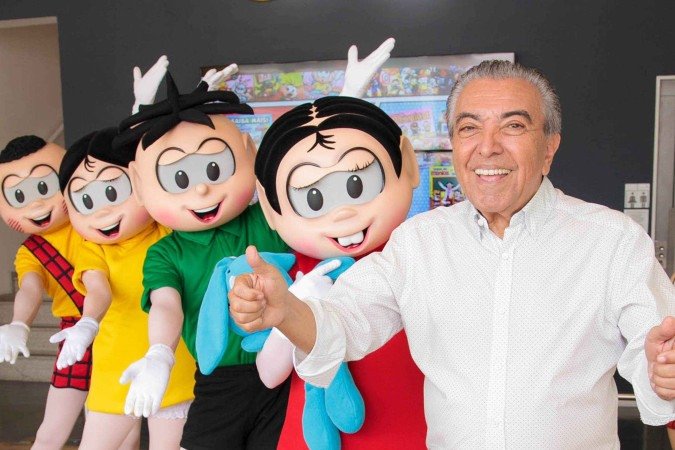 Mauricio de Sousa completa 90 anos - (crédito: Caio Gallucci) Mauricio de Sousa completa 90 anos - (crédito: Caio Gallucci)