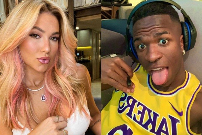 Vini Jr. se esconde após Virginia tentar tirar foto como casal - (crédito: Instagram) Vini Jr. se esconde após Virginia tentar tirar foto como casal - (crédito: Instagram)