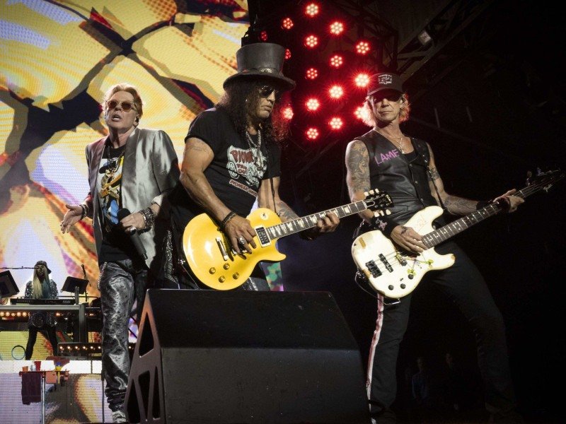 Guns n' Roses encerra turnê brasileira com show no Mané Garrincha -  (crédito: Divulgação/Guns n' Roses)