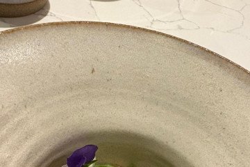 Um dos pratos do menu degustação da chef Manu Buffara