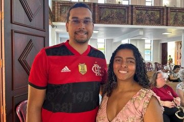 Pedro Henrique ao lado da namorada, Lara Beatriz Silva, ambos de 26 anos. Ele foi batizado na Igreja de São Judas Tadeu, no Rio de Janeiro: Pedro Henrique ao lado da namorada, Lara Beatriz Silva, ambos de 26 anos. Ele foi batizado na Igreja de São Judas Tadeu, no Rio de Janeiro: