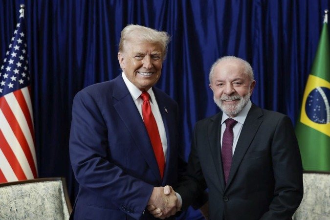 Lula e Trump se encontraram em Kuala Lumpur, na Malásia - (crédito: Ricardo Stuckert / PR) Lula e Trump se encontraram em Kuala Lumpur, na Malásia - (crédito: Ricardo Stuckert / PR)