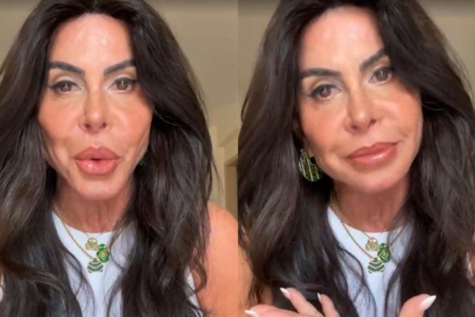 Gretchen diz que passou por 'reprogramação facial' e intriga público -  (crédito: Reprodução/Instagram)