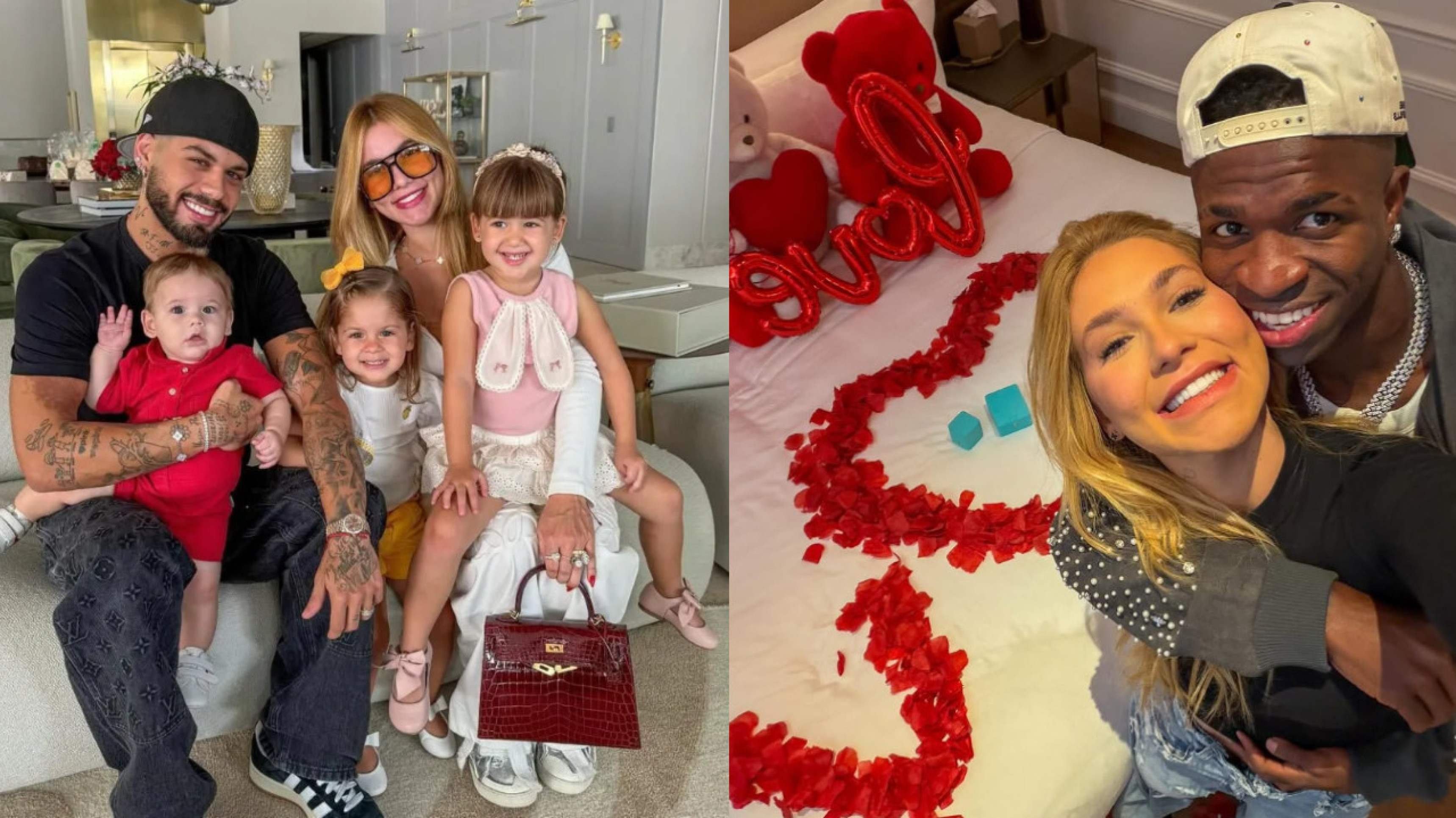 Filhos de Virginia e Zé Felipe embarcam para Madrid para conhecer Vini Jr. 