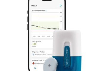 O novo sensor Accu-Chek Smart Guide, desenvolvido pela Roche Diagnóstica Brasil, prevê quedas e aumento de glicemia antes que aconteçam 