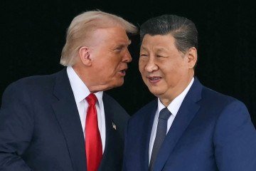 'China e Estados Unidos mantêm a comunicação a respeito da visita do presidente Trump à China', declarou o porta-voz da diplomacia, Lin Jian, sem abordar as recentes pressões de Trump sobre Pequim - (crédito: ANDREW CABALLERO-REYNOLDS / AFP) 'China e Estados Unidos mantêm a comunicação a respeito da visita do presidente Trump à China', declarou o porta-voz da diplomacia, Lin Jian, sem abordar as recentes pressões de Trump sobre Pequim - (crédito: ANDREW CABALLERO-REYNOLDS / AFP)