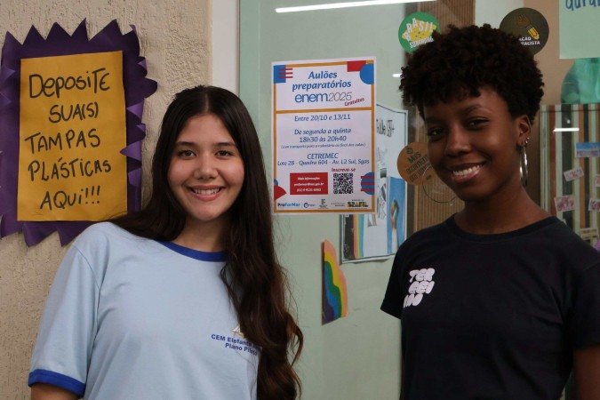  30/10/2025 Bruna Gaston CB/DA Press. Redação do Enem, Centro de Ensino Elefante Branco. Anna Júlia Lops e Ana Giulia Leal
      