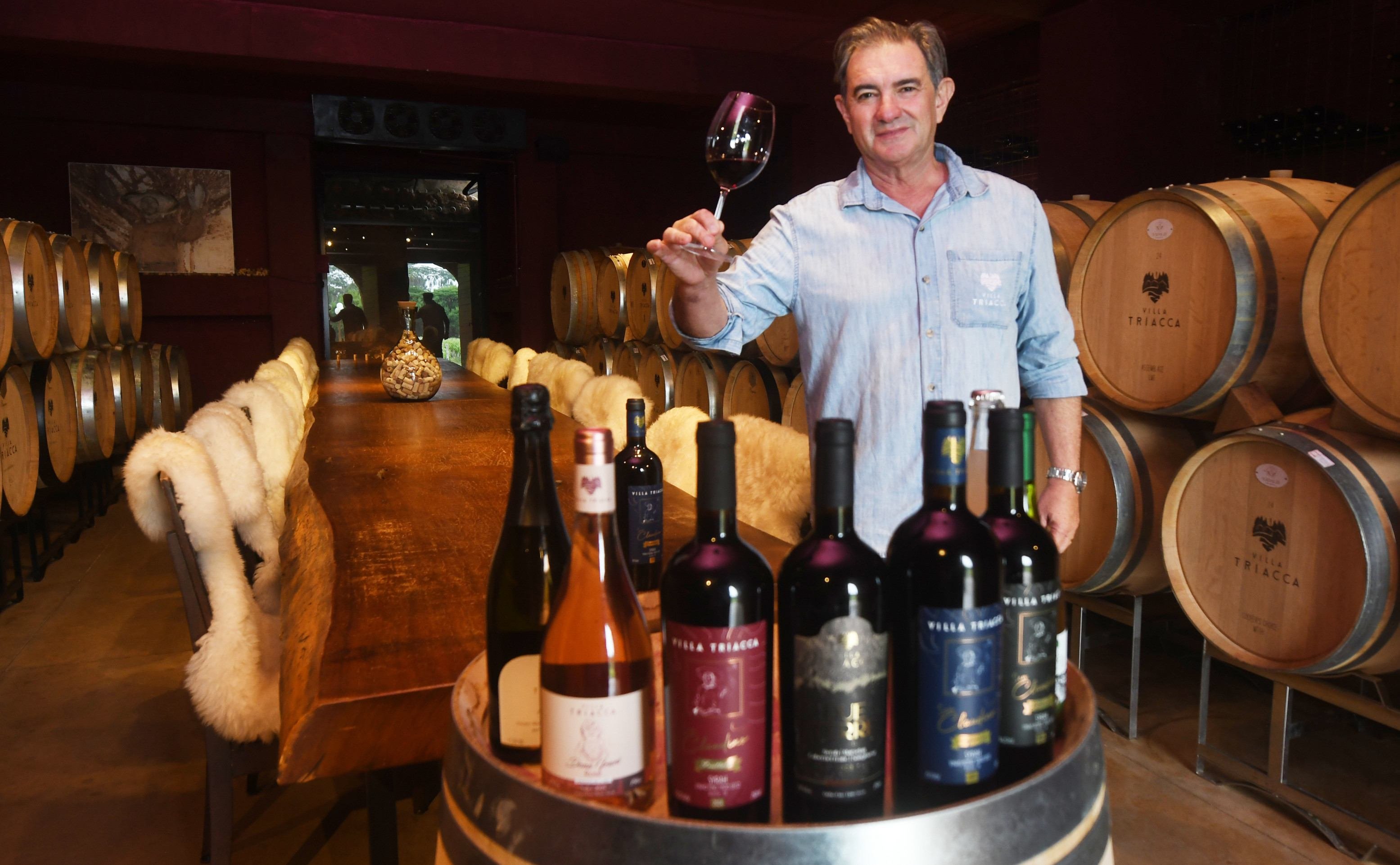  31/10/2025. Crédito: Ed Alves/CB/D.A Press. Brasil.  Brasilia - DF.  Cidades - Fenômeno dos Vinhos de Inverno no Cerrado de Altitude. Na foto, Ronaldo Triacca.