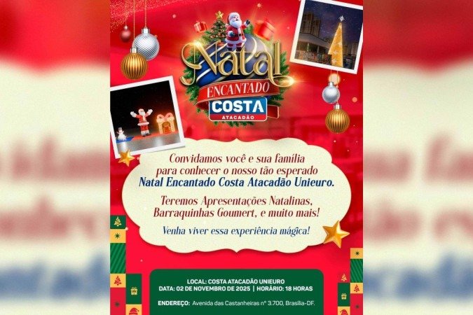 Após a inauguração, o espaço permanecerá aberto todos os dias até o fim do ano - (crédito: Divulgação) Após a inauguração, o espaço permanecerá aberto todos os dias até o fim do ano - (crédito: Divulgação)