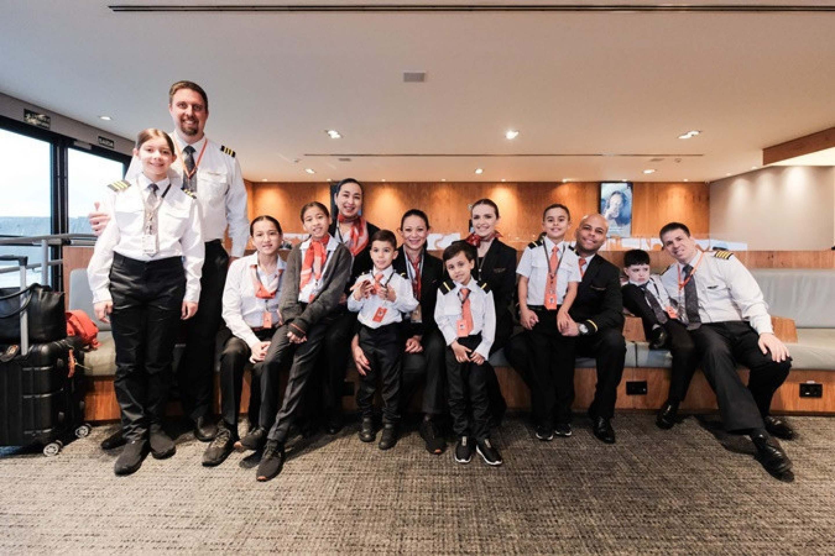 Tripulação reunida em Guarulhos, São Paulo