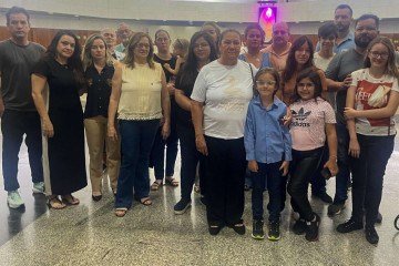 A família de Paloma no Templo da Boa Vontade nesse último dia dos finados