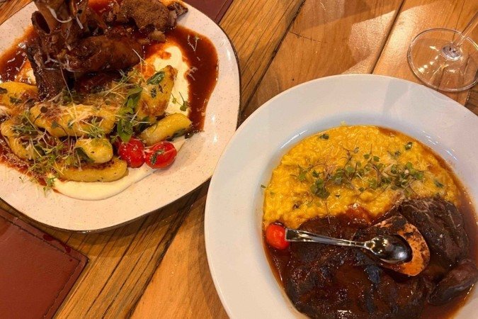 De Stinco de Vitelo a Ossobuco: restaurante Avenida Paulista apresenta novidades no almoço, além da pizza - (crédito: Uai Turismo) De Stinco de Vitelo a Ossobuco: restaurante Avenida Paulista apresenta novidades no almoço, além da pizza - (crédito: Uai Turismo)