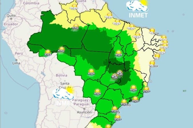 Inmet tem alertas laranja e amarelo para tempestades no país; veja onde