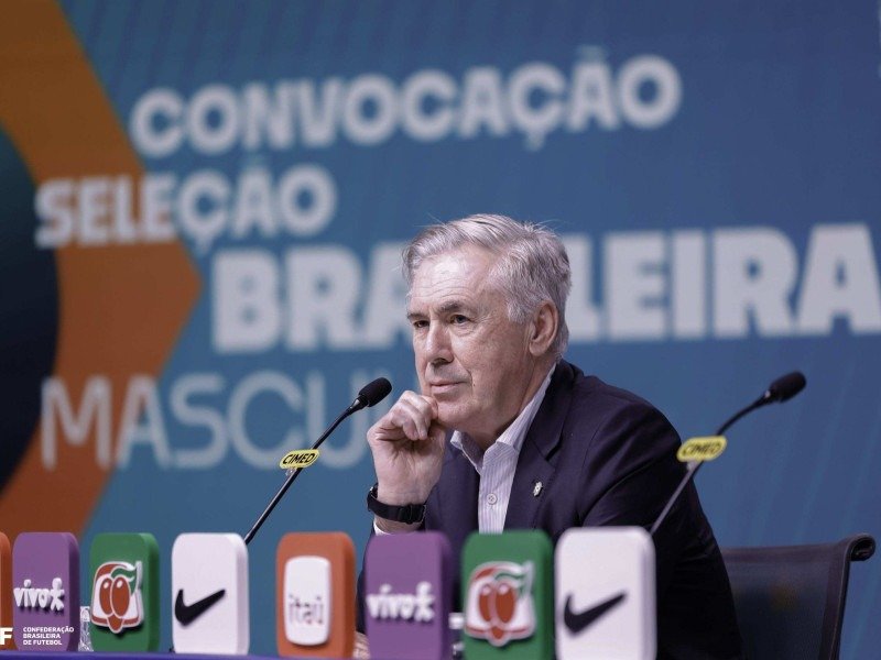 Carlo Ancelotti: promessa de sucesso brasileiro na Copa 2026 -  (crédito:  RAFAEL RIBEIRO/CBF)