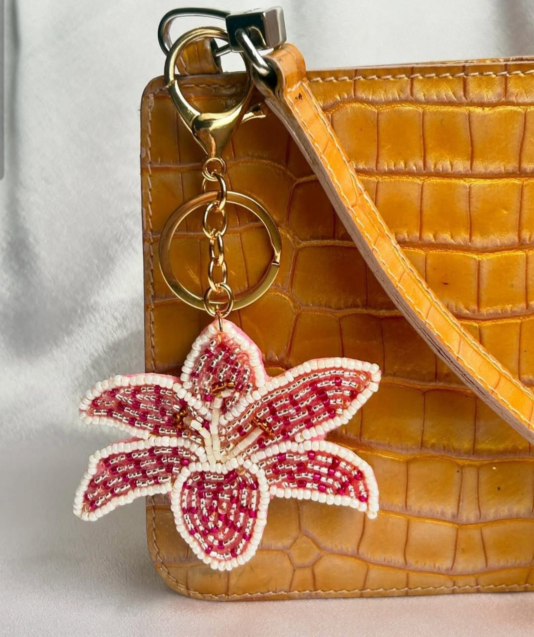 As miçangas também estampam chaveiros