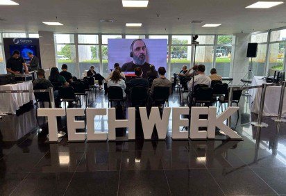 Palestra ocorrendo no Tech Week  -  (crédito: Ian Vieira/CB/DA Press)