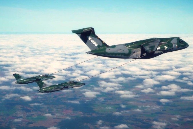 Serão ativadas três áreas de restrição aérea, em raios que terão como ponto de referência o hangar do Centro de Convenções da Amazônia -  (crédito: FAB Divulgação)