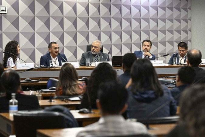 Debates sobre a assistência estudantil para indígenas
       -  (crédito: Edilson Rodrigues/Agência Senado)