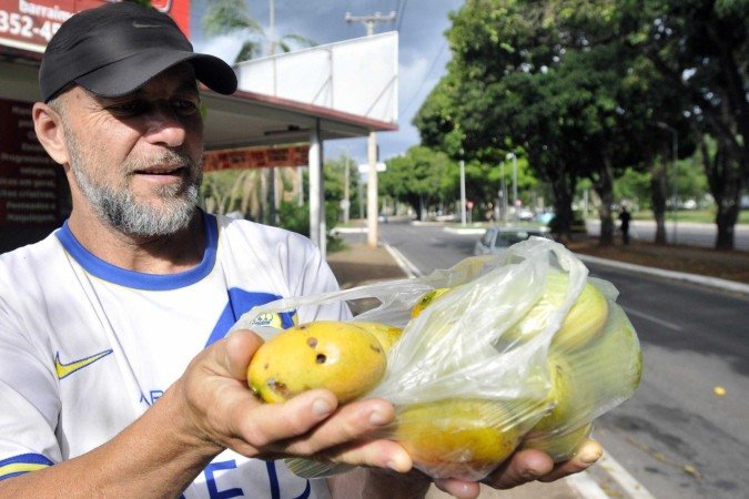 Lincoln Xavier divide as frutas com a galera do boteco e da padaria