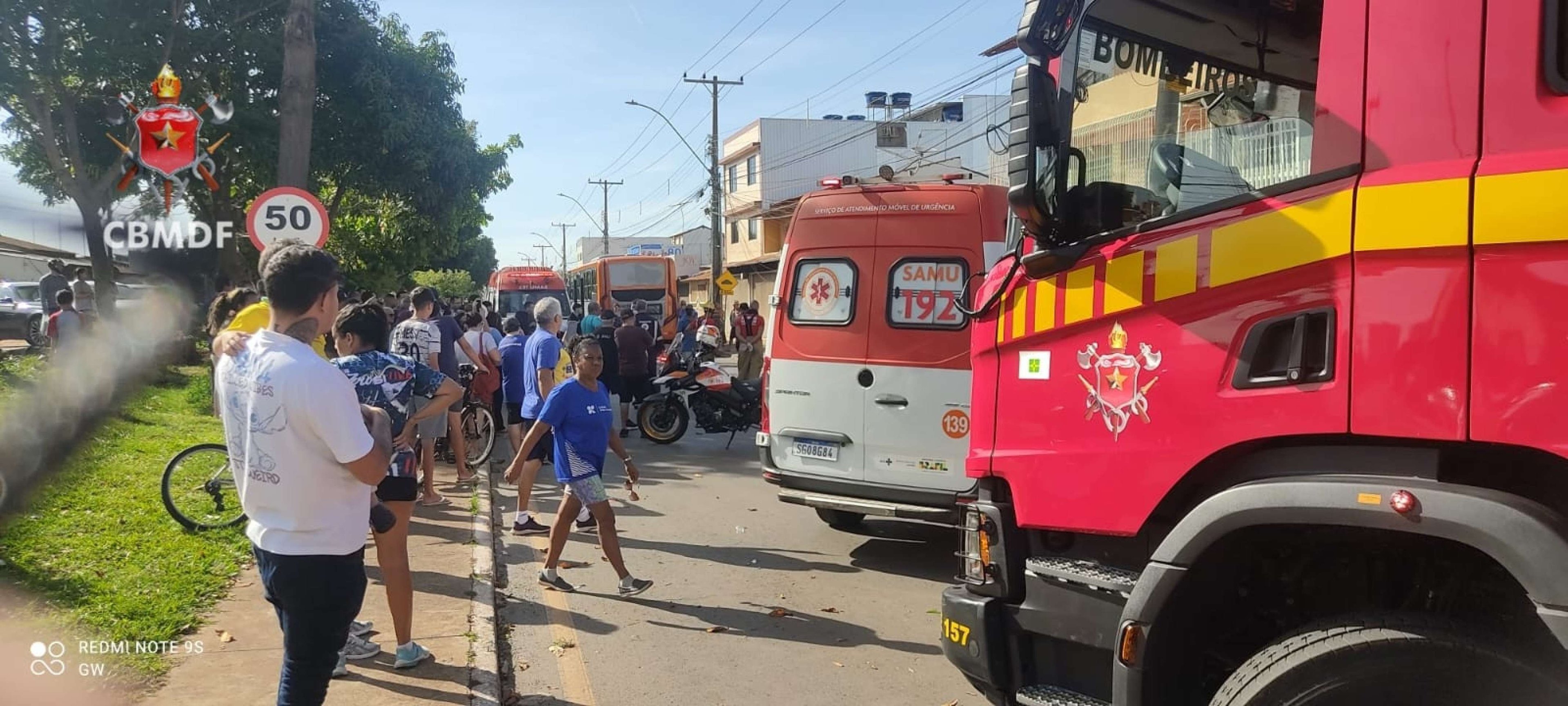 Ciclista morre após ser atropelado por transporte coletivo em Ceilândia