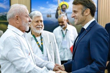Convencido por Lula, o presidente Emanuel Macron já admite possibilidade de assinatura do acordo com UE - (crédito: Ricardo Stuckert / PR) Convencido por Lula, o presidente Emanuel Macron já admite possibilidade de assinatura do acordo com UE - (crédito: Ricardo Stuckert / PR)