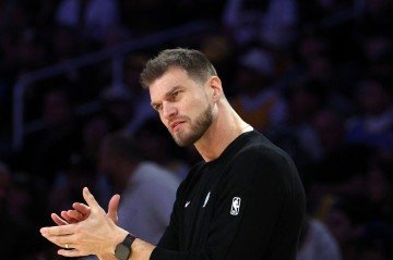 O próximo desafio do Portland Trail Blazers, de Tiago Splitter, será contra o Miami Heat neste sábado, às 22h, pela temporada regular da NBA -  (crédito:  Steph Chambers/Getty Images via AFP)