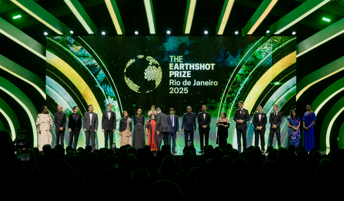 Reflorestamento com IA rende à startup brasileira o Eartshot Prize 2025, idealizado pelo Príncipe William - (crédito: Earthshot Prize) Reflorestamento com IA rende à startup brasileira o Eartshot Prize 2025, idealizado pelo Príncipe William - (crédito: Earthshot Prize)